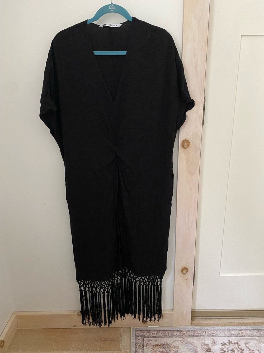Zara Black Fringe Dress Sz. S